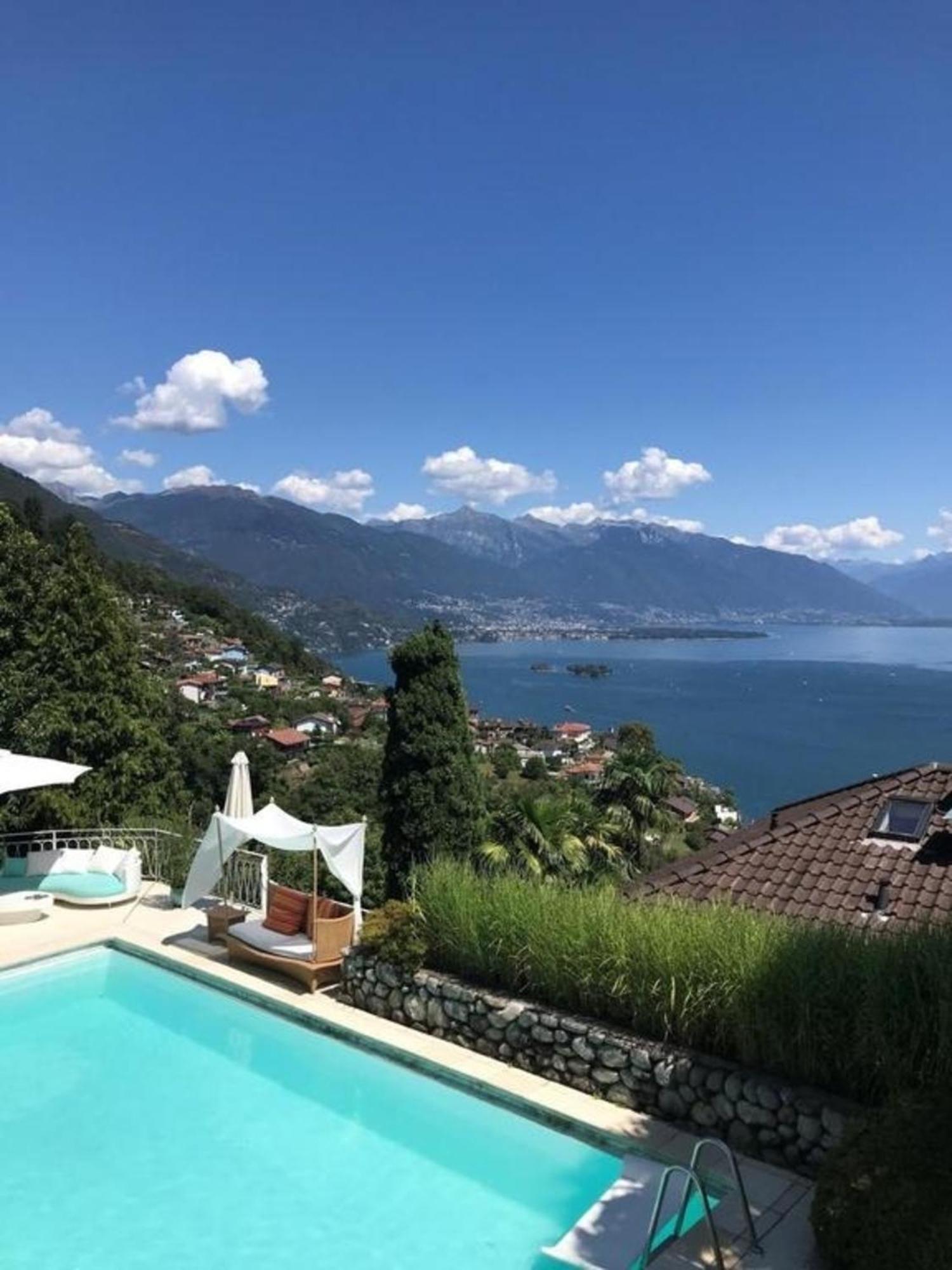 Luxusvilla Pool Panorma Privatspaehre Ruhe Brissago Εξωτερικό φωτογραφία